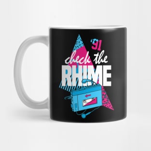 1991 Retro Hip Hop Check Rhime Mug